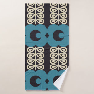 Modern abstract geometric background with stylised bath towel