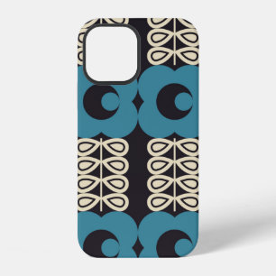 Modern abstract geometric background with stylised iPhone 12 case