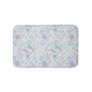 Modern abstract geometric. bath mat