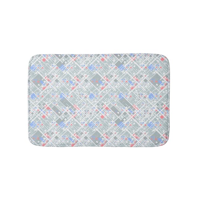 Modern abstract geometric. bath mat (Front)