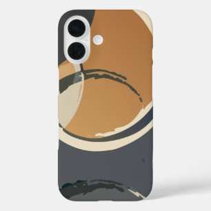 Modern Abstract Geometric iPhone 16 Case