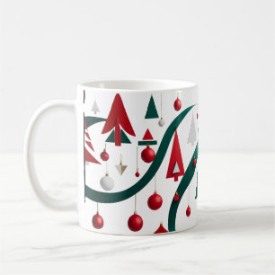 Modern Abstract Geometric Christmas Mug