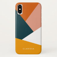 Modern abstract geometric colour block pattern