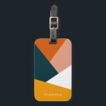 Modern abstract geometric colour block pattern luggage tag<br><div class="desc">Colourful geometric combination.</div>