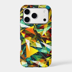 Modern Abstract Geometric Colourful Crystal Glass