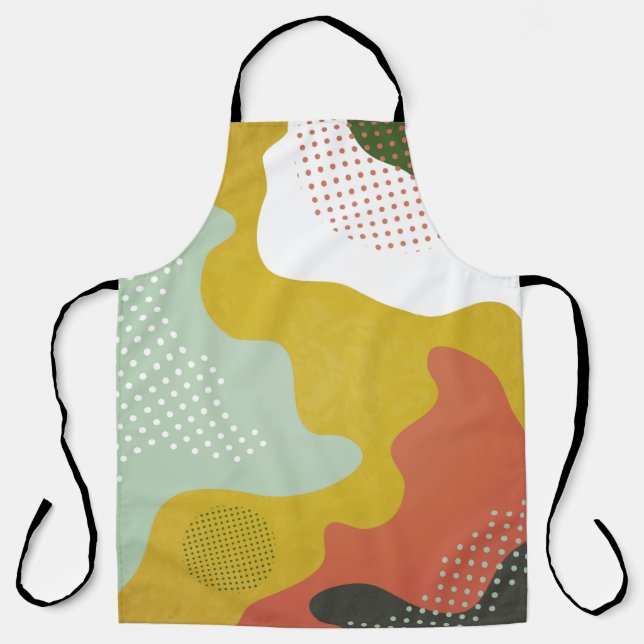 Modern abstract geometric composition with decorat apron (Front)