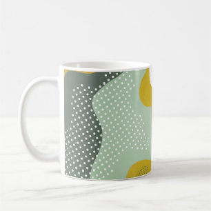 Modern abstract geometric composition with decorat coffee mug