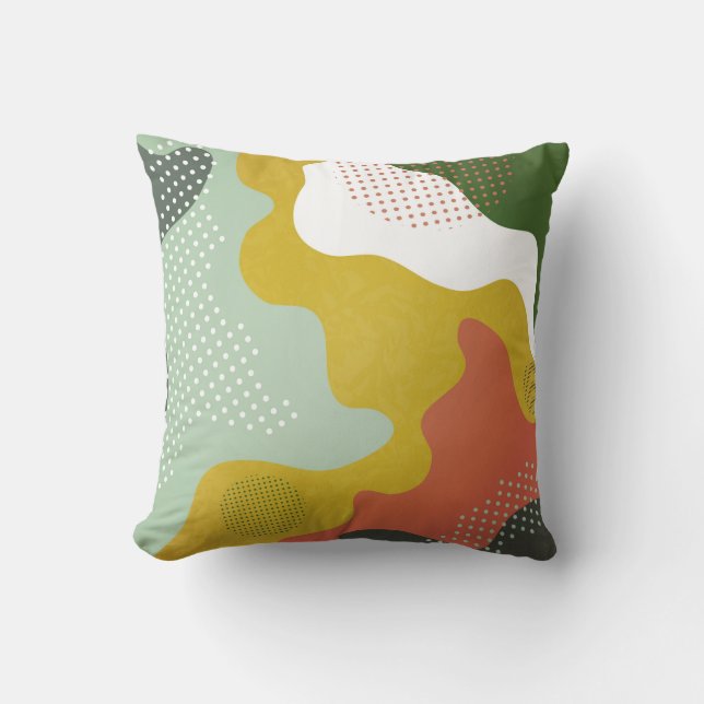Modern abstract geometric composition with decorat cushion (Front)