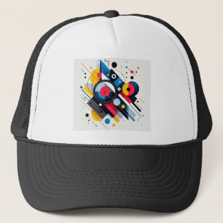 Modern Abstract Geometric Design for Digital Use – Trucker Hat