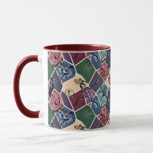 Modern abstract geometric digital pattern 59 mug