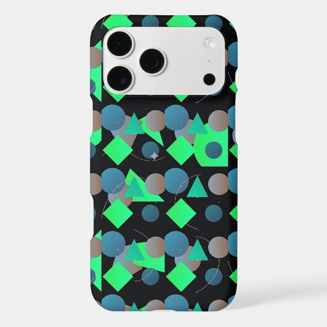 Modern abstract geometric digital pattern 61 (Back)