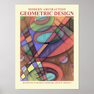 Modern Abstract Geometric EP No. 3 Poster