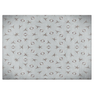 Modern Abstract Geometric Etched WoodCutting Board