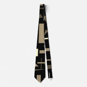 Modern Abstract Geometric Graphic Shape Pattern Tie