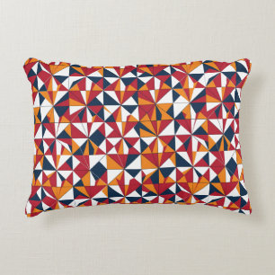 Modern Abstract Geometric Leaves Pattern Decorative Cushion