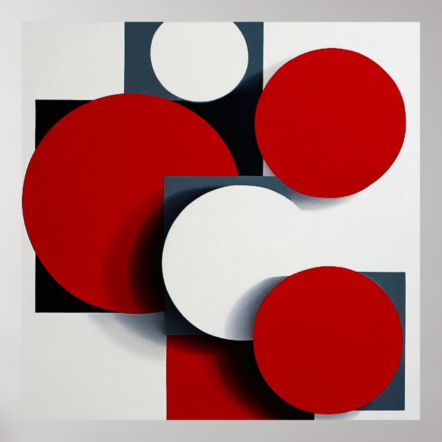 🔴 Modern Abstract Geometric Minimalist Decor 🔴 (Front)