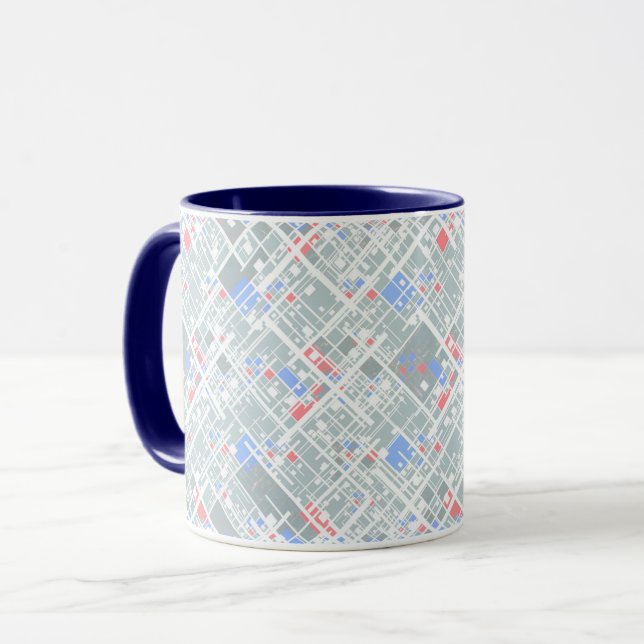 Modern abstract geometric. mug (Front Left)