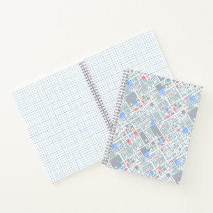 Modern abstract geometric. notebook