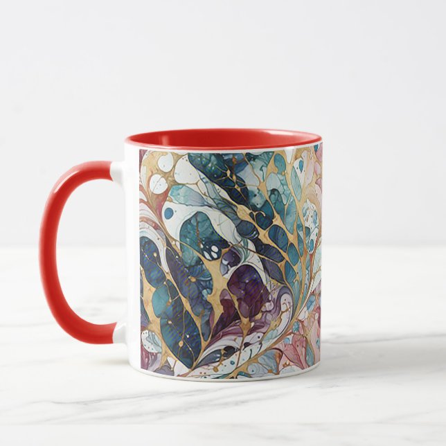 Modern abstract geometric pattern 51 mug (Left)