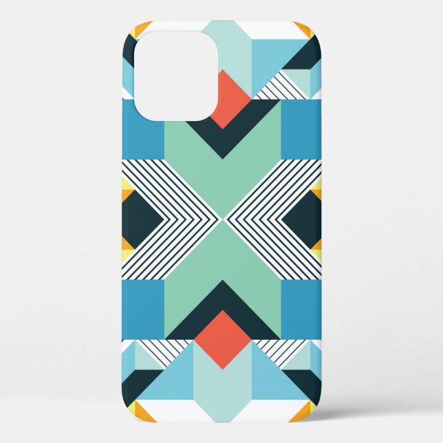 Modern Abstract Geometric Pattern. Case-Mate iPhone Case (Back)