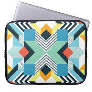 Modern Abstract Geometric Pattern. Laptop Sleeve