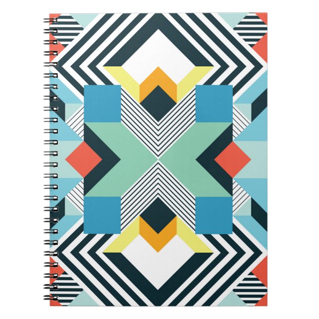 Modern Abstract Geometric Pattern. Notebook (Front)