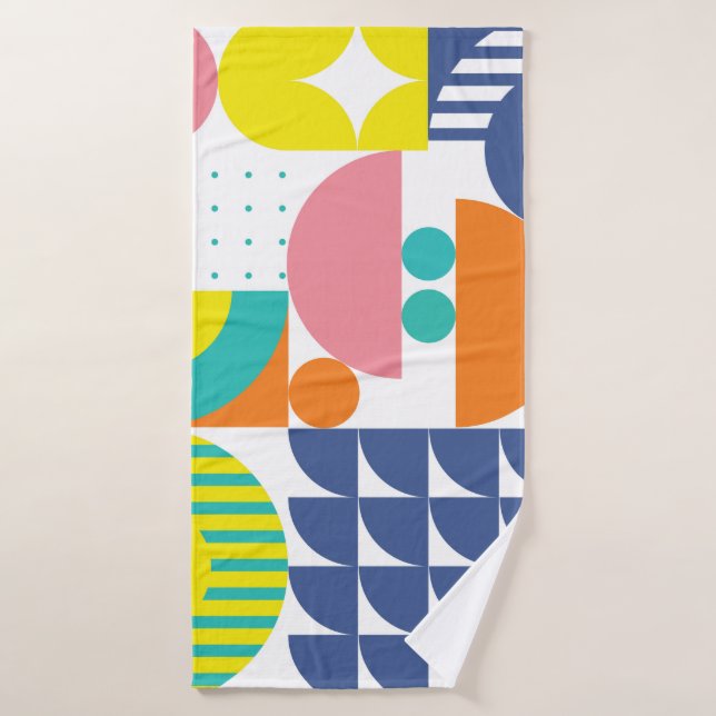 Modern Abstract Geometric pattern or Abstract Patt Bath Towel (Bath Towel)