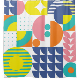 Modern Abstract Geometric pattern or Abstract Patt Shower Curtain