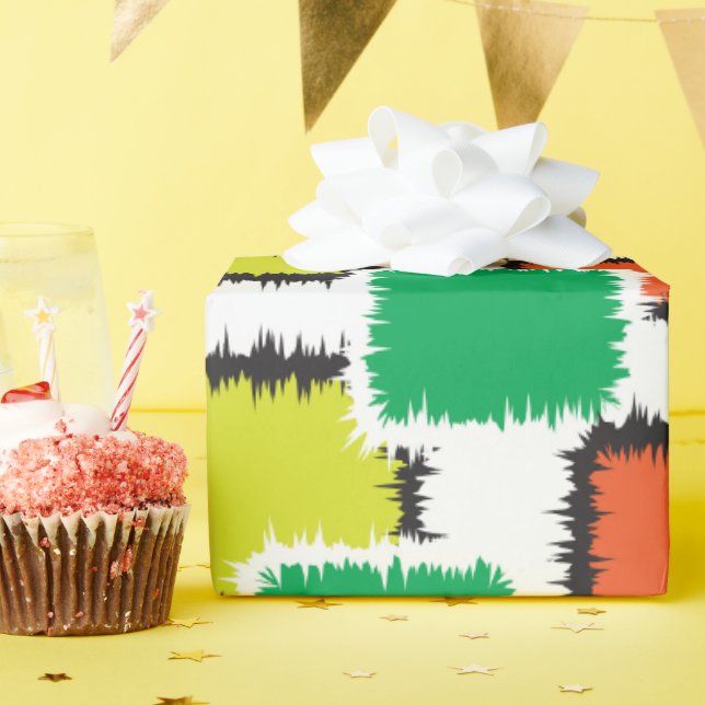 Modern Abstract Geometric Pattern Wrapping Paper,  Paper (Birthday Party)