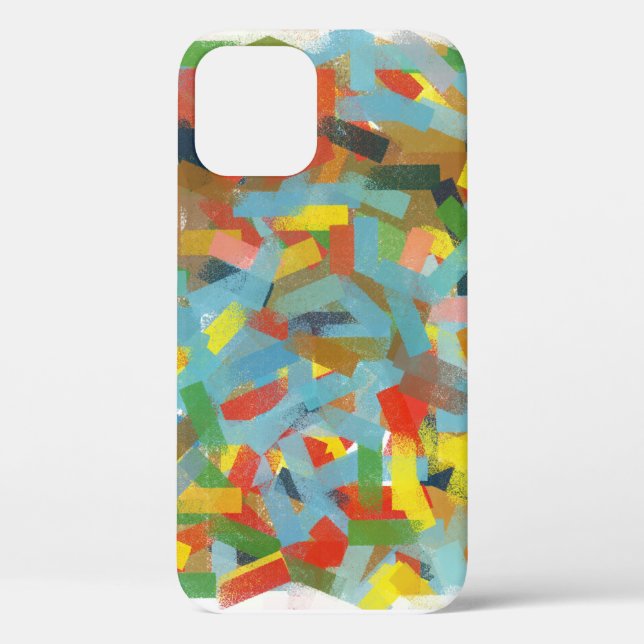 Modern Abstract Geometric Rectangles Painting Case-Mate iPhone Case (Back)