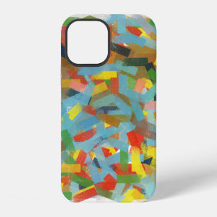 Modern Abstract Geometric Rectangles Painting iPhone 12 Case