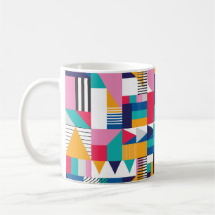 Modern Abstract Geometric Seamless Pattern Coffee Mug