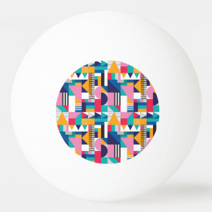 Modern Abstract Geometric Seamless Pattern Ping Pong Ball