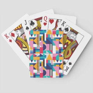 Modern Abstract Geometric Seamless Pattern Playing Cards
