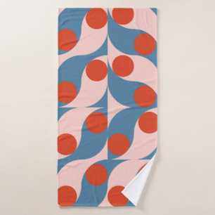 Modern abstract geometric seamless pattern with ci bath towel