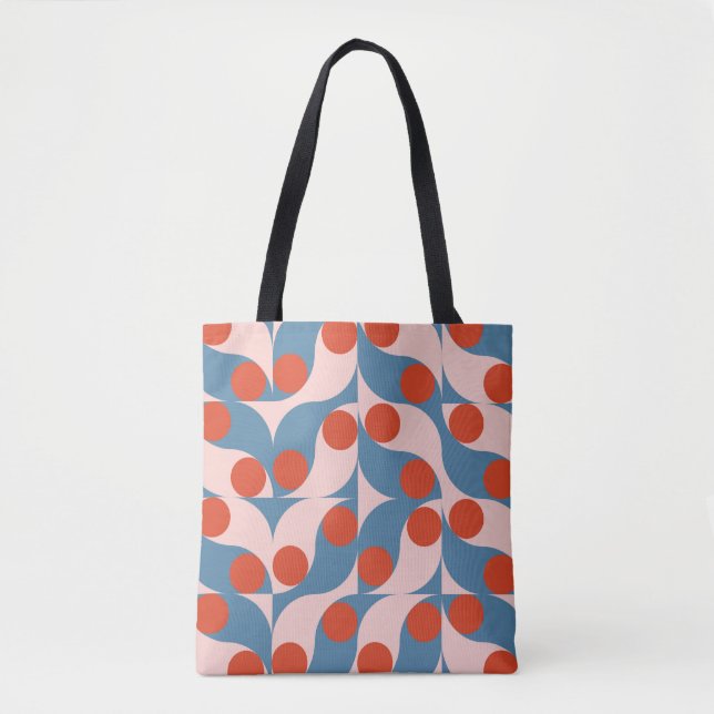 Modern abstract geometric seamless pattern with ci tote bag (Front)