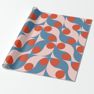 Modern abstract geometric seamless pattern with ci wrapping paper