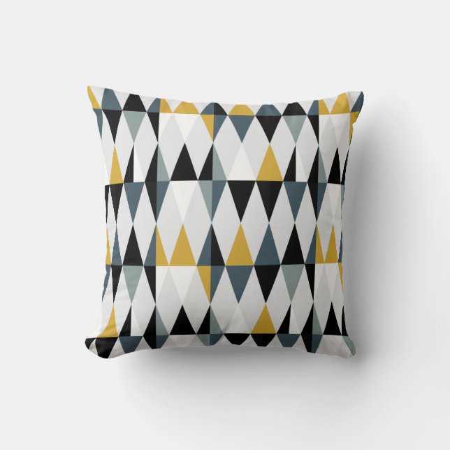 Modern abstract geometric seamless pattern with tr cushion (Front)
