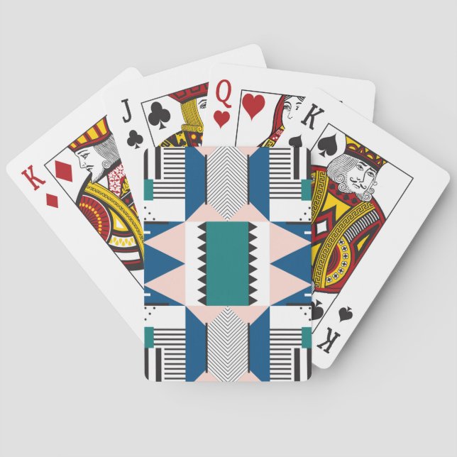 Modern Abstract: Geometric Seamless Style Playing Cards (Back)