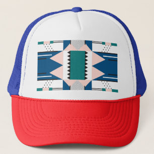 Modern Abstract: Geometric Seamless Style Trucker Hat