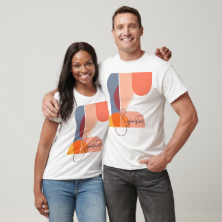 Modern Abstract Geometric Shapes T-Shirt