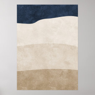 Modern Abstract Geometric Shapes Wall Art Poster