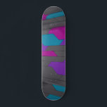 Modern Abstract Geometric Stylish Pattern Skateboard<br><div class="desc">This modern design features a geometrical pattern in grey,  teal,  pink and purple #grey #pink #purple #teal #girly #geometrical #geometric #abstract #customgifts  #custom #christmas #birthday #holidays #christmasgifts #holidaygifts #masculine #feminine #girly #stylish #chic #trendy #sports #outdoor #skate #skater #skateboard #skateboards #skateboarding #fun #cool #custom #christmas #birthday #giftsforhim #giftsforher</div>