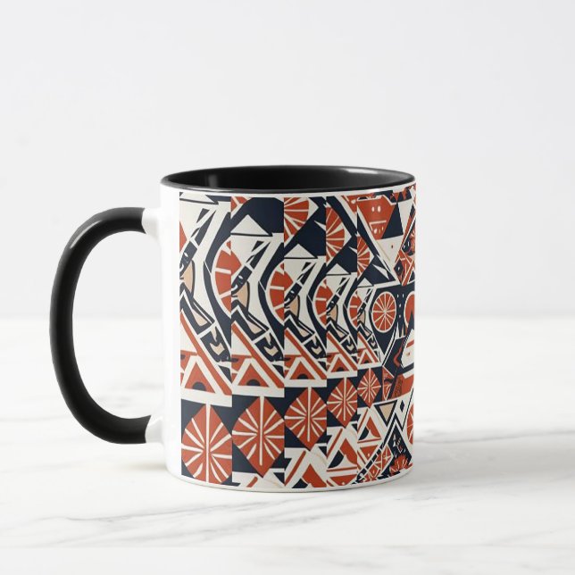 Modern Abstract Geometric surface design 1269 Mug (Left)