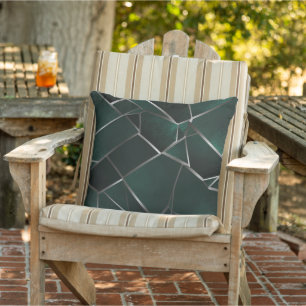 Modern Abstract Geometric Throw Pillow