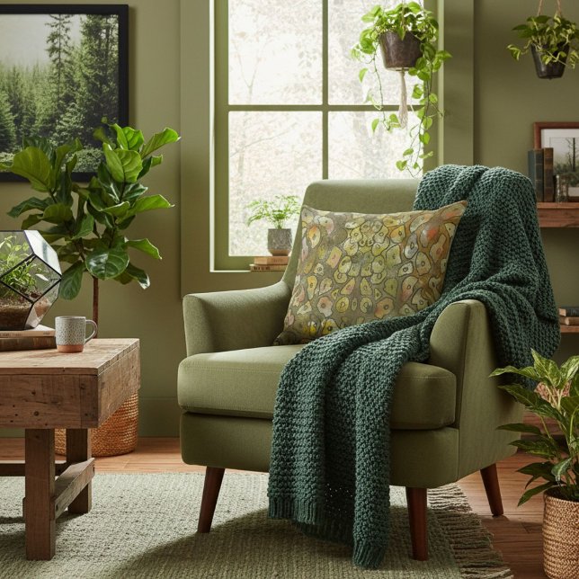 Modern abstract geometric triangular shapes  cushion (Creator Uploaded)