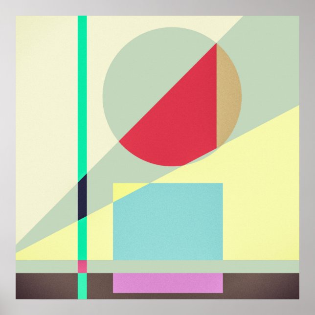 Modern Abstract Geometrical Print (Front)