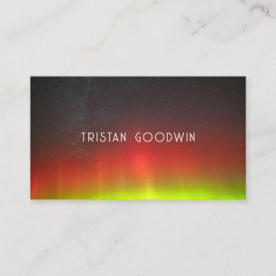 Modern Abstract Glow Minimalist Business Card