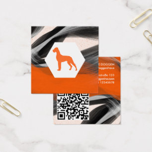 Modern abstract Great Dane Orange