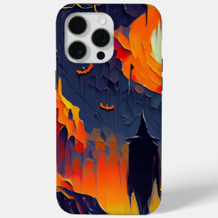 Modern Abstract Halloween Night iPhone 15 Pro Max Case